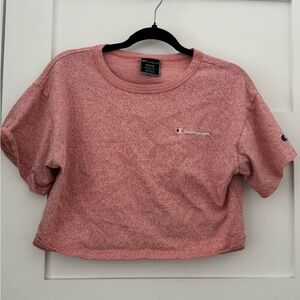 Champion Women's Pink Heather Crop Top